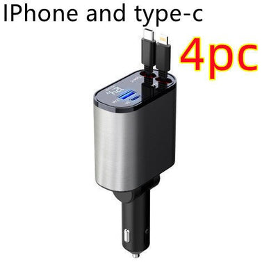 Metal Car Charger 100W Super Fast Charging - TS Store