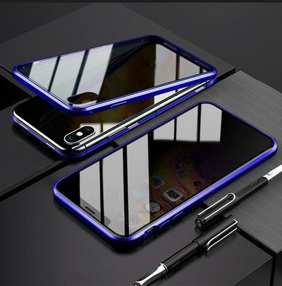 Phone Case Anti - peep Magnetic Protective Shell Magnetic Privacy Glass Case For Phone - TS Store