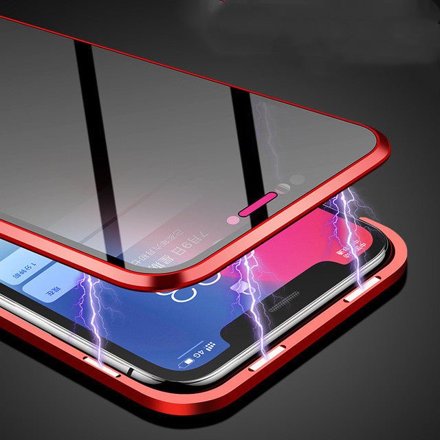 Phone Case Anti - peep Magnetic Protective Shell Magnetic Privacy Glass Case For Phone - TS Store