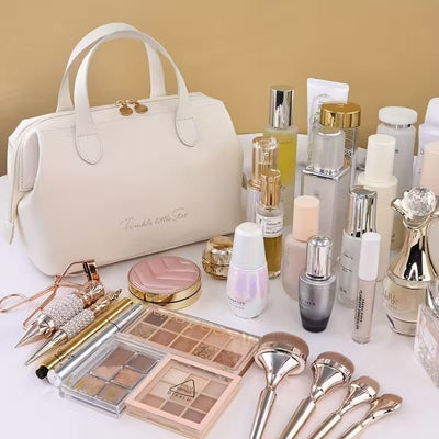 Portable Cosmetic Bag For Makeup, Skin Care Waterproof Travel Bag, Large Toilet Bag - TS Store