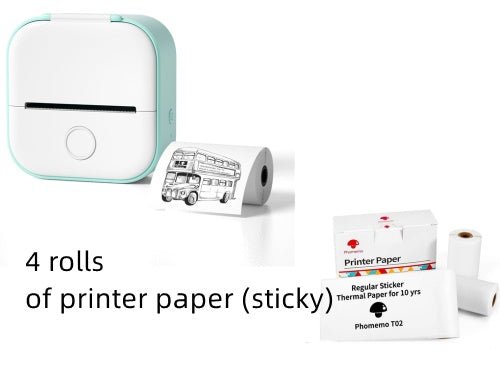 Portable Mini Thermal Label Printer Home - TS Store