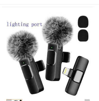 Short Video Shooting Mobile Phone Live Broadcast Wireless Lavalier Microphone - TS Store