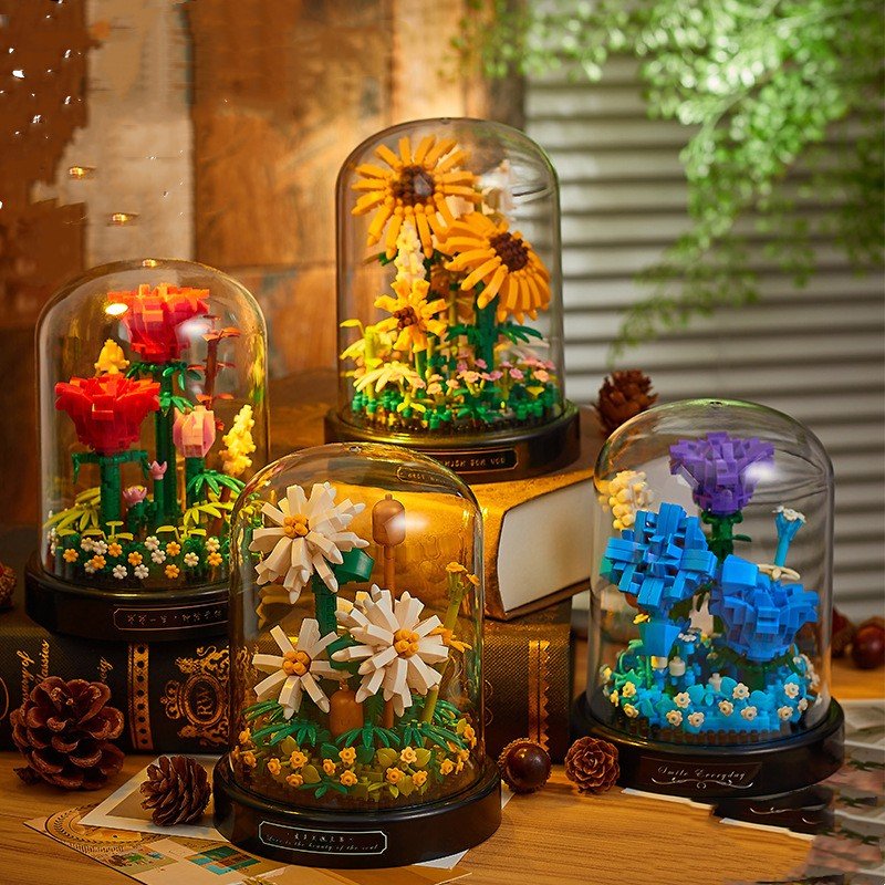 Small Particle Assembly Rose Decoration Toys - TS Store