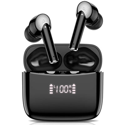 Touch Control Bluetooth Mini Earphones for Sports Music Stereo Digital Display in - ear Wireless Earbuds - TS Store