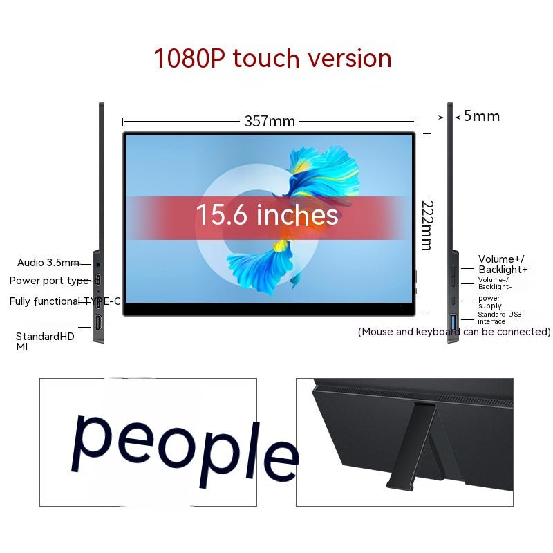 Touch Portable Monitor Mobile Phone Computer Game External Expansion Screen - TS Store