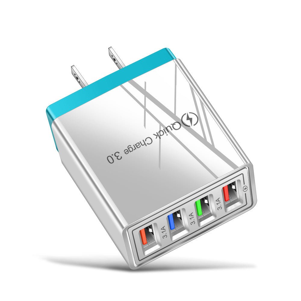 USB Charger Quick Charge 3.0 4 Phone Adapter For Tablet Portable Wall Mobile Charger Fast Charger - TS Store