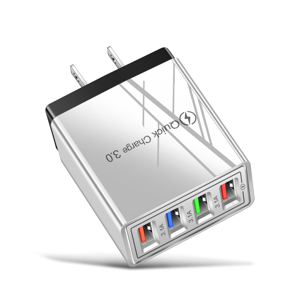 USB Charger Quick Charge 3.0 4 Phone Adapter For Tablet Portable Wall Mobile Charger Fast Charger - TS Store