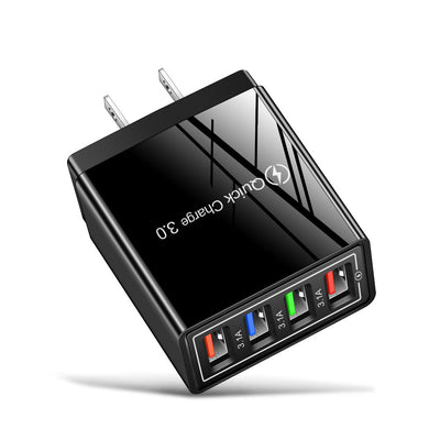 USB Charger Quick Charge 3.0 4 Phone Adapter For Tablet Portable Wall Mobile Charger Fast Charger - TS Store