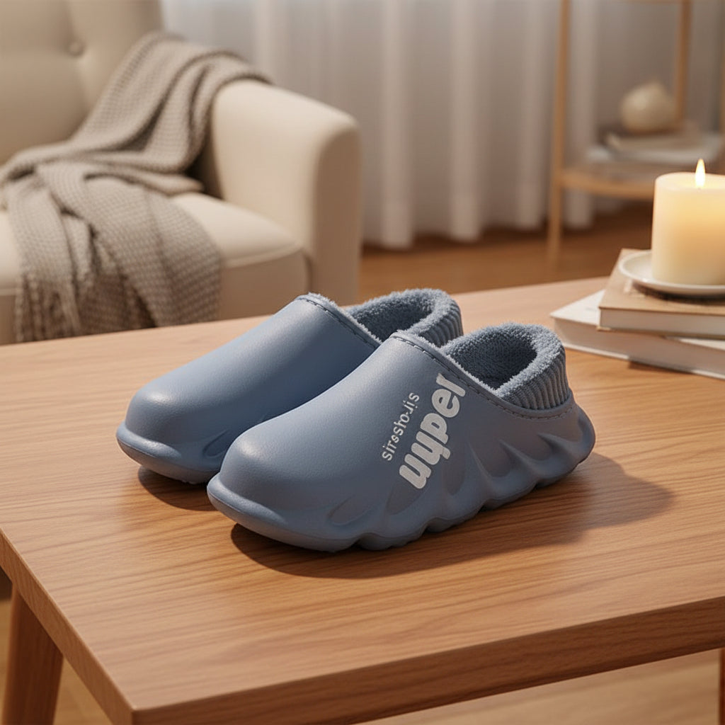 Waterproof Heel - closing Cotton Slippers Warm For Fall And Winter - TS Store