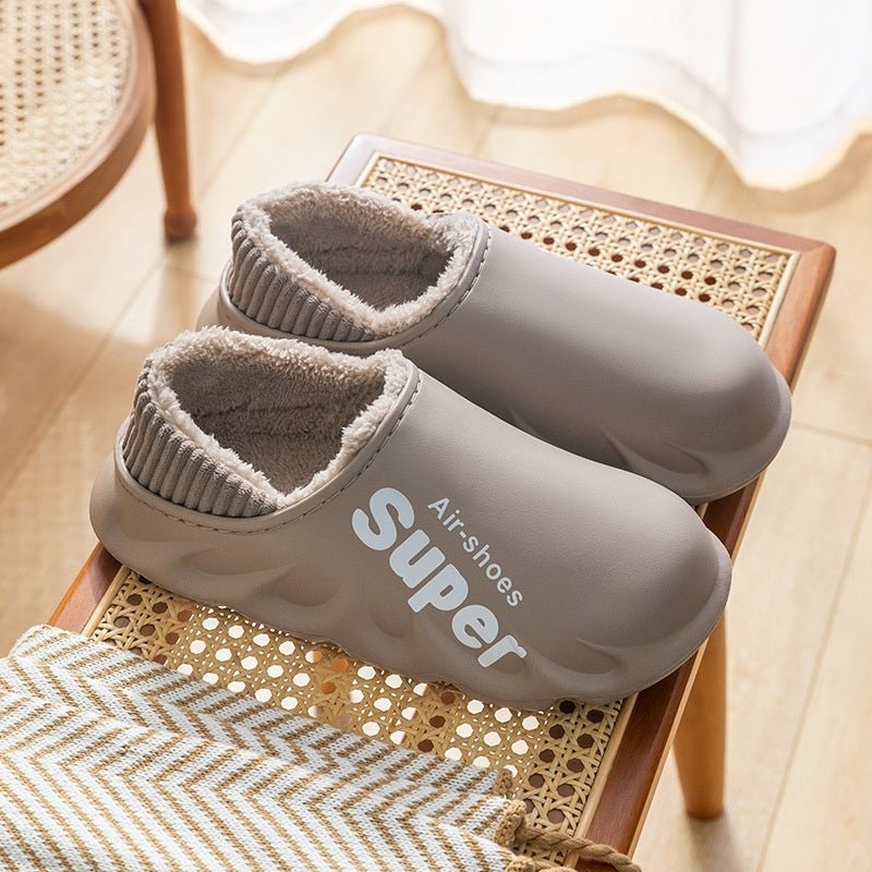 Waterproof Heel - closing Cotton Slippers Warm For Fall And Winter - TS Store