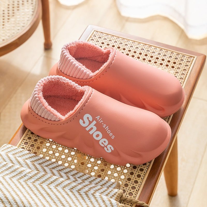 Waterproof Heel - closing Cotton Slippers Warm For Fall And Winter - TS Store