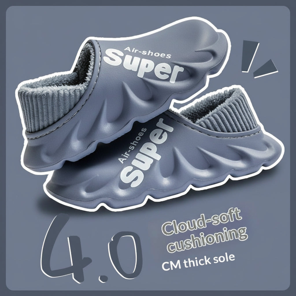 Waterproof Heel - closing Cotton Slippers Warm For Fall And Winter - TS Store